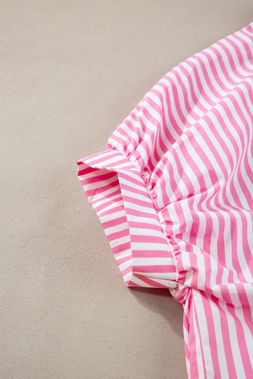 Pink Stripe Button Up Dolman Shirt