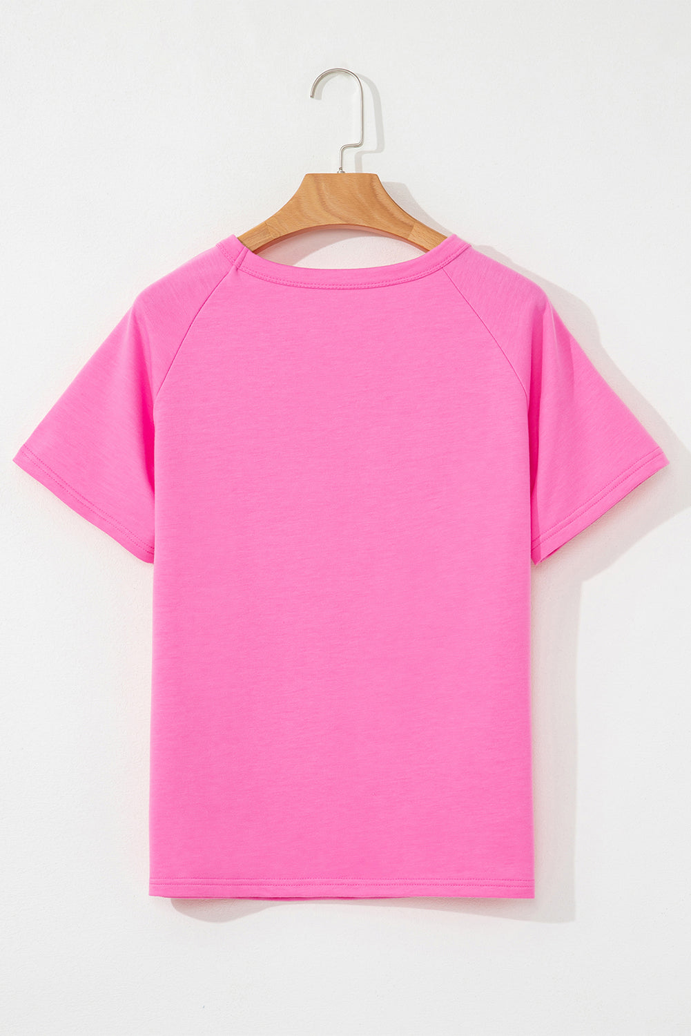 Black Striped Patch Front Casual Tee