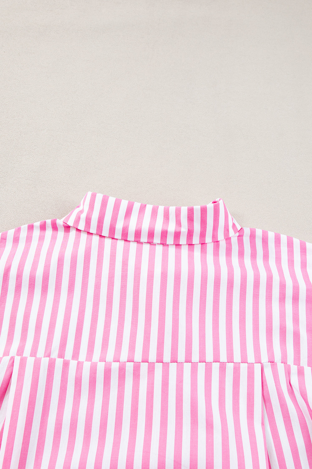 Pink Stripe Button Up Dolman Shirt